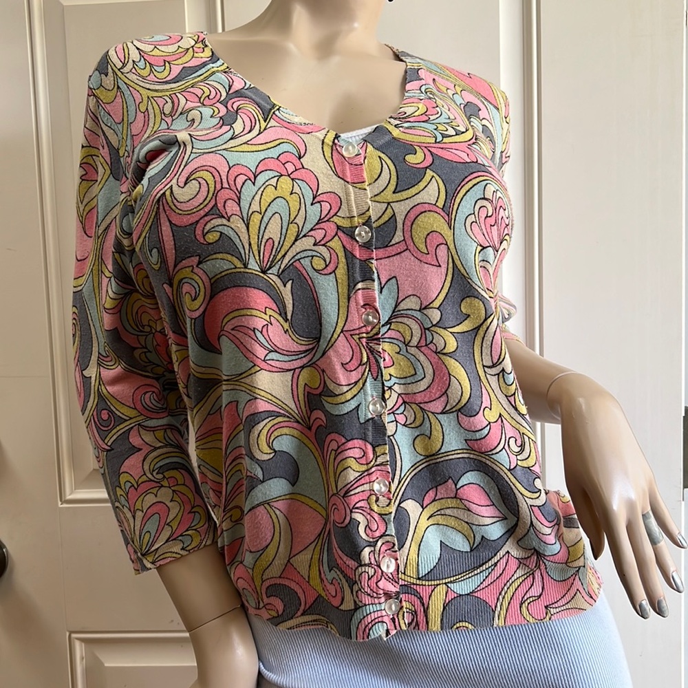 Pierre Cardin Pastel Cardigan L - Picture 2 of 14
